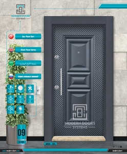 Porte en acier abordable de panneau en métal pour des projets de logement Solution durable et rentable avec la structure forte de sécurité - Product Image 1