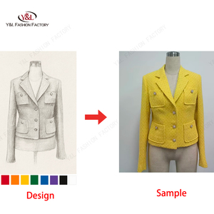Giacca di lana strutturata con tessuto intrecciato da <span class=keywords><strong>donna</strong></span>, - Product Image 2