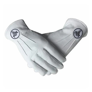 Gants maçonniques jaunes en coton Offre Spéciale Gants maçonniques réutilisables au meilleur prix avec conception personnalisée - Product Image 3