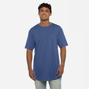 Blue <b>Mens</b> 100% Cotton <b>Long</b> <b>Sleeve</b> <b>T</b> <b>Shirts</b> Breathable Gym <b>T</b> <b>Shirts</b> - Product Image 1