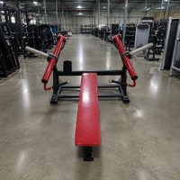 Machine de musculation professionnelle pour presse à plat, entraîneur de poitrine à bras divergents indépendants, à charge libre, tube ovale en acier de 2,5 mm, équipement de gym