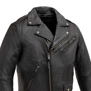 Veste en cuir en peau de mouton pour hommes de produit très demandé en couleur unie veste en cuir pour hommes de longueur régulière confortable et douce - Product Image 3