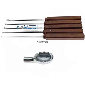 Cureta de hueso ortopédica con dientes Cuchara de hueso de acero inoxidable Instrumentos quirúrgicos ortopédicos - Product Image 6