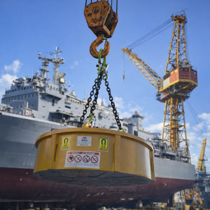 ชิ้นส่วนแม่เหล็กไฟฟ้ากำลังสูงสำหรับงานหนักสำหรับอุตสาหกรรมต่อเรือ ยกแผ่นเหล็ก งานก่อสร้างทางทะเล และอู่ต่อเรือ - Product Image 1