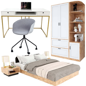 King Size Wooden Reclining Bedroom Bed <b>Set</b> with Storage-Home Furniture - Product Image 1