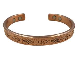 Aleación de cobre ajustable Cruz cristiana Brazalete de moda magnético Brazalete Premium Regalo unisex Estrella vintage - Product Image 5