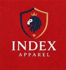 Sudadera con Capucha Roja para Hombre de Index Apparel, con Logotipo Bordado, Corte Regular Informal, para Otoño - Product Image 3