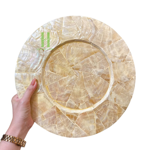 Hot Selling Product Mother of Pearl Round Placemats For Party Modern Style Decoration Placemats For <b>Dinner</b> From Vietnam - Product Image 1