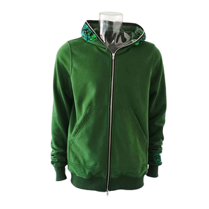 Sudadera con capucha y cremallera de secado rápido para hombre Estilo de invierno Patrón sólido Diseño de Sudadera con capucha de tendencia directa de fábrica con precio competitivo - Product Image 2
