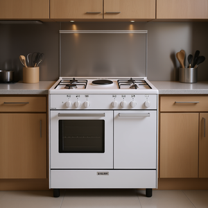 Cocina de Gas Glem Clase A Alpha AR856EX con 4+1 Zonas y Horno Eléctrico, Color Blanco (80x50x95cm) - Product Image 3