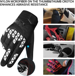 Venta al por mayor barato dedo completo guantes de ciclismo para Motocross Racing y Fitness deportes gimnasio uso - Product Image 4