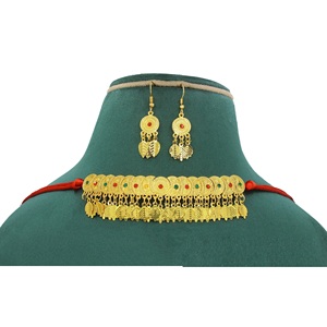 Martasha diseñador islámico Ramadán especial dorado UAE joyería especial Dubai joyería collar pendiente conjunto - Product Image 4