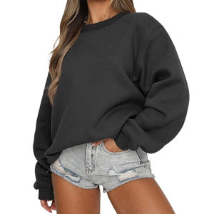 Sweat-shirt graphique personnalisé pour femmes Streetwear surdimensionné Pullover Anti-rétrécissement Durable Sweat-shirt respirant pour femmes - Product Image 4