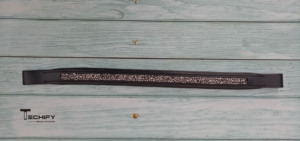 Bandeau de tête pour cheval en cuir fait main, droit, gris, rembourré, équipement équestre pour l'équitation, bandeaux de tête de haute qualité prêts à l'exportation - Product Image 2