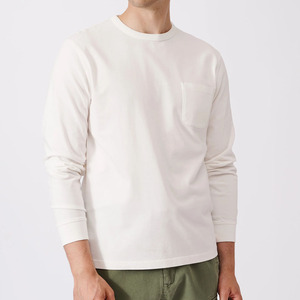 Simplified Style Mens <b>Long</b> Sleeve Pocket <b>TShirt</b> with Soft Breathable Fabric and a Relaxed Fit for Routine Casual Daily Outfits - Product Image 6