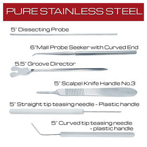 MEDIHEAL SURGICAL CORPORATION Kits chirurgicaux personnalisés de 12 pièces, manche de scalpel, pinces, outils, ensembles, étui en cuir, modèle MSC-H-1013 - Product Image 6