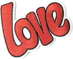 High Quality <b>Iron</b>-<b>On</b> Chenille Patches Large Love/Xoxo for Winter <b>Clothing</b> Digital Printed Valentine's Day Patch for Crew - Product Image 2