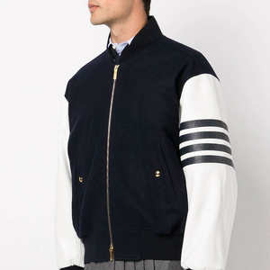 Veste universitaire pour homme Tissu doux confortable et respirant 100% coton Veste universitaire de baseball tendance - Product Image 6