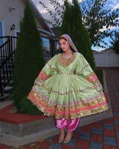 Service OEM, couleurs et tailles personnalisées, robes afghanes Kuchi vintage pour adultes, style indien Banjara, danse du ventre, robe afghane pour femmes - Product Image 3