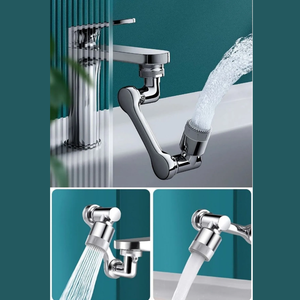 Aérateur de robinet de cuisine rotatif à 1080 degrés, 2 modes, buse universelle pour robinet de salle de bain - Product Image 1