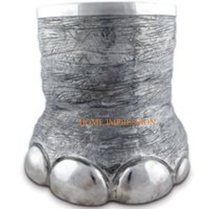 Cubo de hielo para vino pulido brillante de Metal de gran tamaño, diseño atractivo, bañeras para bebidas, enfriadores y enfriadores de vino - Product Image 5