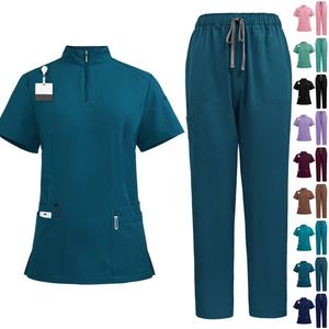 2025 nuevo personalizado al por mayor enfermera Scrubs traje uniformes de hospital médico enfermera uniforme Jogger enfermera Scrubs uniformes conjuntos - Product Image 3