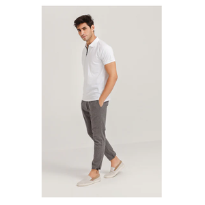 Mangas raglán de poliéster y algodón con estilo para hombre para polo con patrón sólido de logotipo personalizado - Product Image 3