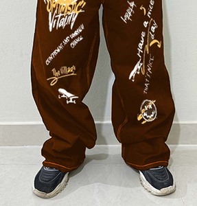 Pantalons pour hommes délavés en plein air OEM imprimés nouveau design de haute qualité vêtements de sport pour hommes jogging logo personnalisé pantalons baggy décontractés pour hommes - Product Image 6