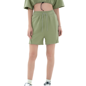 Shorts de sport pour femmes en polyester/coton imperméables et respirants, personnalisables en gros, haute qualité, OEM, approvisionnement en vrac, logo personnalisé coloré - Product Image 3