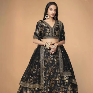 Zeel Ropa 7811 Slub Silk Tradicional Lehenga Choli Ropa india y pakistaní Proveedores al por mayor en India - Product Image 5