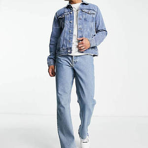 แจ็กเก็ตยีนส์แขนยาวของผู้ชายเสื้อแจ็คเก็ตยีนส์สำหรับฤดูหนาวสินค้าผลิตใหม่ - Product Image 2