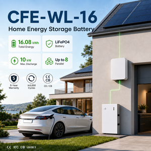 Batería Solar LiFePO4 CFE-WL-16 de 16 kWh, 51.2 V, 314 Ah, 6000+ Ciclos, Sistema de Almacenamiento de Energía Residencial (ESS) para Hogar, Montaje en Pared, <span class=keywords><strong>Potencia</strong></span> Dividida de 10 kW - Product Image 6