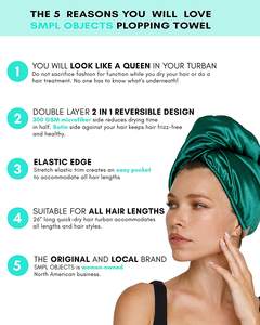 Serviette en soie sèche-cheveux Super microfibre sèche-cheveux serviette de bain à séchage rapide pour cheveux OEM fabriqué au Vietnam - Product Image 5