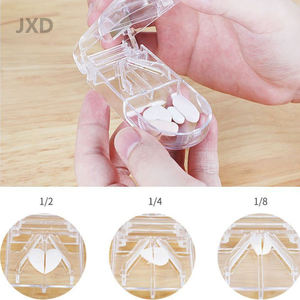 กล่องยาใส Juxinda ดีไซน์แบบเห็นผ่านง่ายต่อการระบุตัวยาที่ทนทานสำหรับการจัดเก็บยาที่บ้านและการเดินทาง - Product Image 5