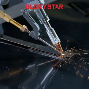 آلة لحام بالليزر الليفي المحمولة باليد من سلسلة AHW من Glorystar، تبريد هوائي، 3000 واط، لحام عالي السرعة، سعر المصنع الصناعي - Product Image 2