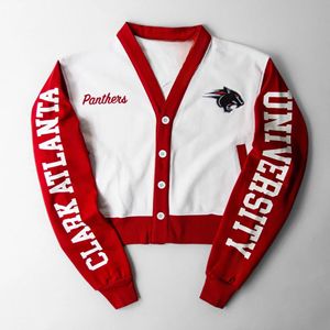 Clark Atlanta University Varsity Pullover Panthers Logo Invierno Poliéster/Algodón Personalizado Unisex Bulk School Spirit Apparel - Product Image 1