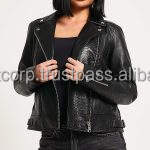 Chaquetas de cuero puro para mujer fabricante pakistaní | Nuevo estilo de moda | Chaquetas de cuero con cremallera transpirable para mujer - Product Image 3