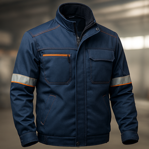 Chaquetas de trabajo duraderas de malla o enclavamiento y chaquetas de seguridad | Ropa de trabajo industrial duradera - Product Image 4