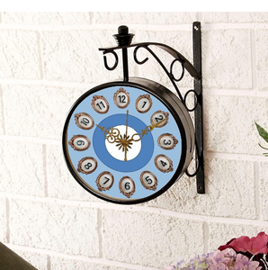 Reloj de Pared de Latón Estilo Londres, Doble Cara, Diseño Atractivo, para Bar, Gimnasio, Restaurante, Decoración del Hogar - Product Image 2