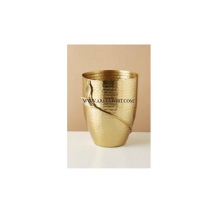 Hecho de acero inoxidable, espejo brillante, pulido, Arte Creativo, cocina moderna, cubo de basura, cubo de basura decorativo grande único para la casa - Product Image 5