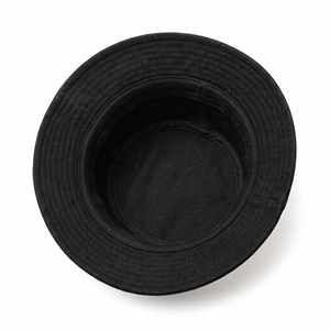 Blank Solid Color Cotton Bucket <b>Hat</b> Plain Fisherman Cap Wide Brim Summer Outdoor Casual Streetwear Factory OEM - Product Image 4