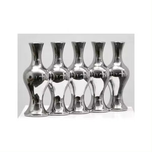 Vase à fleurs en aluminium de style européen Lot de 2 porte-fleurs luxueux Décoration de ferme de qualité supérieure en vrac - Product Image 4