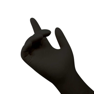 Examination Food Grade Tattoo Powder Free Black Disposable Nitrile Gloves Disposable Black Nitrile Gloves - Product Image 5