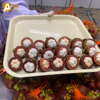 Biologische Thaise Mangosteen, vers fruit, zoet en sappig, de koningin der vruchten met tropische smaak, verpakt in bulk, kwaliteit A, merk Khey Taladthai