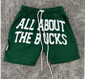 Pantalones cortos bordados desgastados de felpa francesa personalizados para hombre, pantalones cortos bordados de algodón de peso pesado, la mejor ropa de calle, pantalones cortos de verano para hombre - Product Image 1