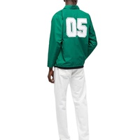2025 vente en gros de haute qualité Logo personnalisé hommes entraîneurs veste printemps couleurs unies entraîneurs bouton fermeture Streetwear veste