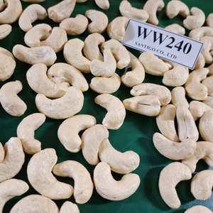 Meilleur prix noix de cajou Kaju Badam SANTIGO noix de cajou W240 noix noyaux emballage de marque privée - Product Image 1