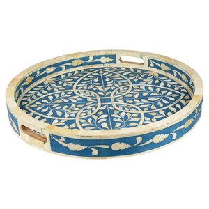 Bandeja de Servir de Hueso Hecha a Mano, Sostenible, Ecológica, Elegante, Estilo Bohemio Moderno, Diseño con Incrustaciones de Hueso, Desechable, Personalizable para el Hogar - Product Image 4