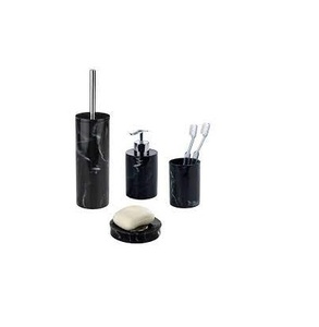 Ensemble d'accessoires de salle de bain en marbre au Design moderne décoratif, 4 pièces, produits de salle de bain, accessoires en vente - Product Image 3