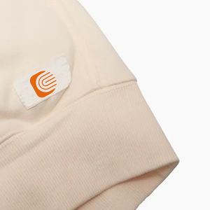 Oem Sweat A Capuch Private Labeling Heavy Weight Hoodies Custom Logo Two Sides Pockets Solid Thick Heavyweight <b>Beige</b> <b>Hoodie</b> - Product Image 6